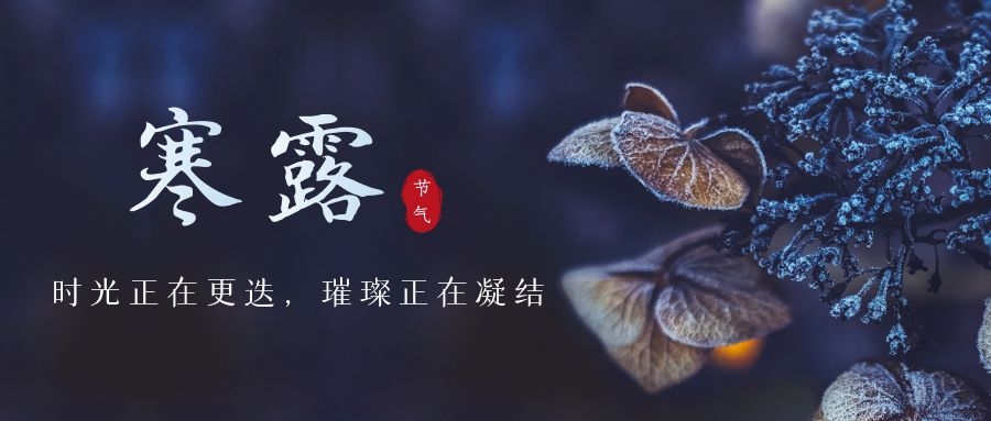 寒露 ▎時(shí)光更迭，璀璨正在凝結(jié)~